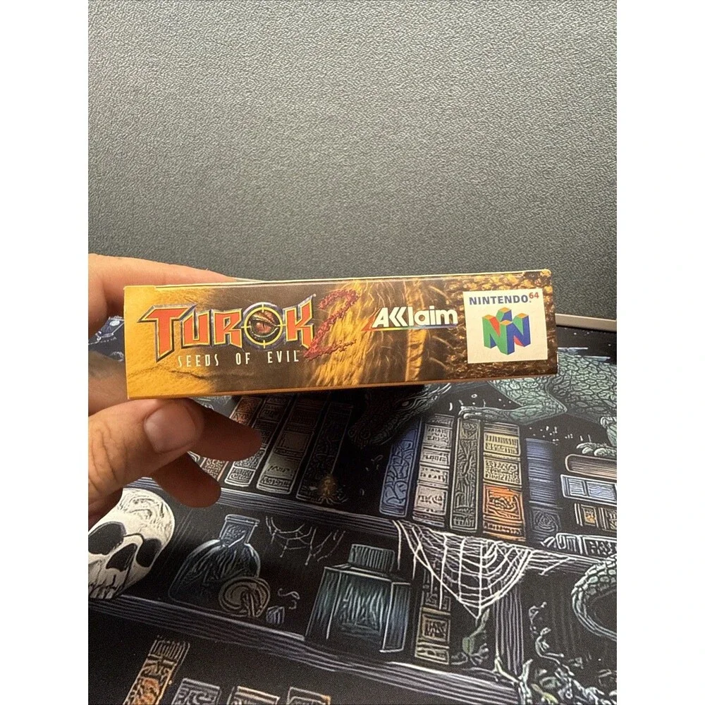 Turok 2: Seeds of Evil. CIB Complete N64 Nintendo 64. Tested Authentic Very Good